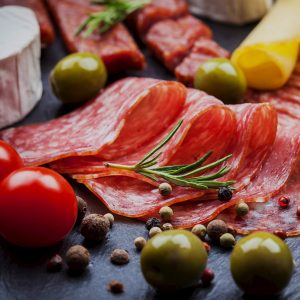 Hot and Mild Mortadella Deli Meats