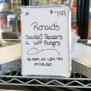 Sauteed Peppers and Onions with wp Burgers